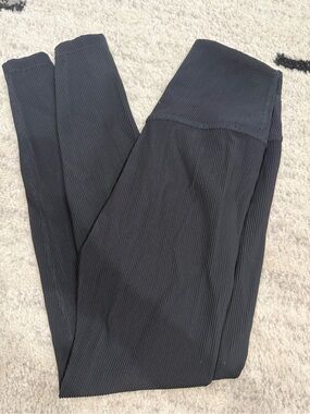 Beyond Yoga Black Ribbed Leggings